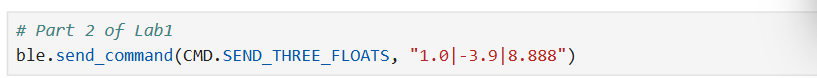 Send three floats cmnd